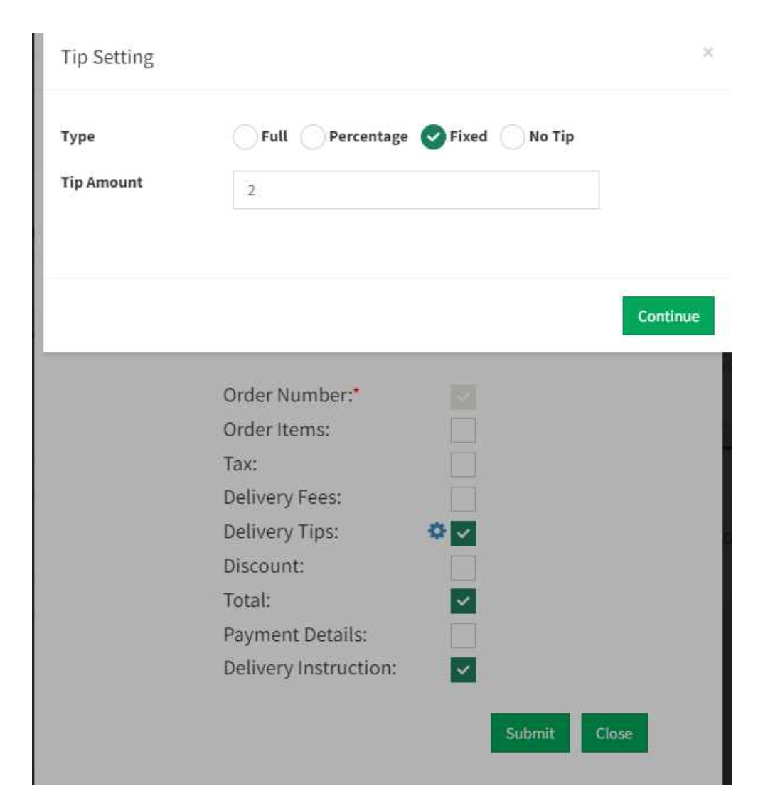 Menu2Order setup step 3