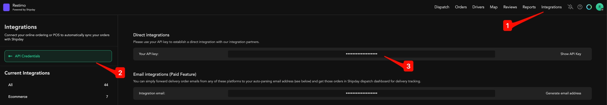 Restimo setup step 4