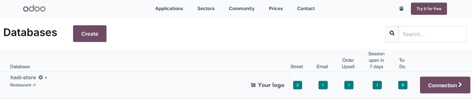 Odoo setup step 8